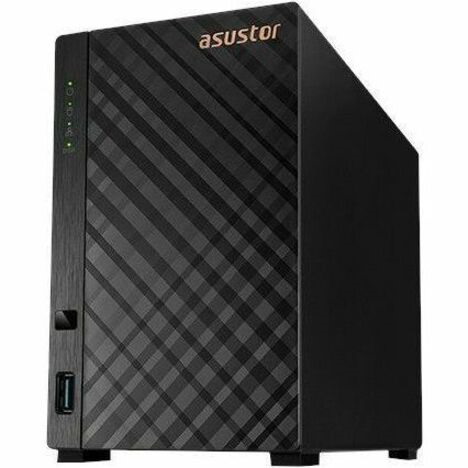 Asustor Drivestor 2 Lite AS1102TL, 2 Bay NAS Enclosure Network Storage, 1.7GHz Quad Core, 1GbE Port, 1GB RAM DDR4, Network Attached Storage for Cloud Storage (Diskless)