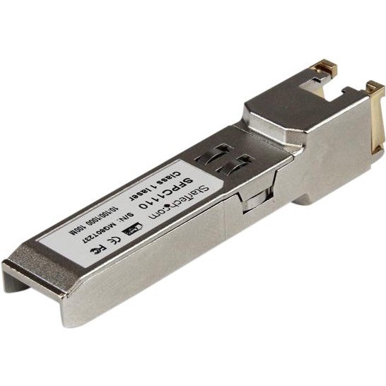 StarTech.com Cisco SFP-GE-T Compatible SFP Module - 1000BASE-T - 10/100/1000 Mbps SFP to RJ45 Cat6/Cat5e Transceiver - 100m