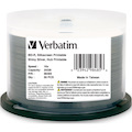 BD-R 25GB 16X Shiny Silver Silk Screen Printable, Hub Printable - 50pk Spindle