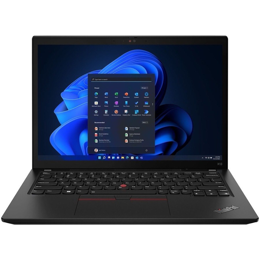 Lenovo ThinkPad X13 Gen 3 21BN000QUS 13.3" Touchscreen Notebook - WUXGA - Intel Core i7 12th Gen i7-1260P - vPro Technology - 16 GB - 512 GB SSD - English Keyboard - Thunder Black