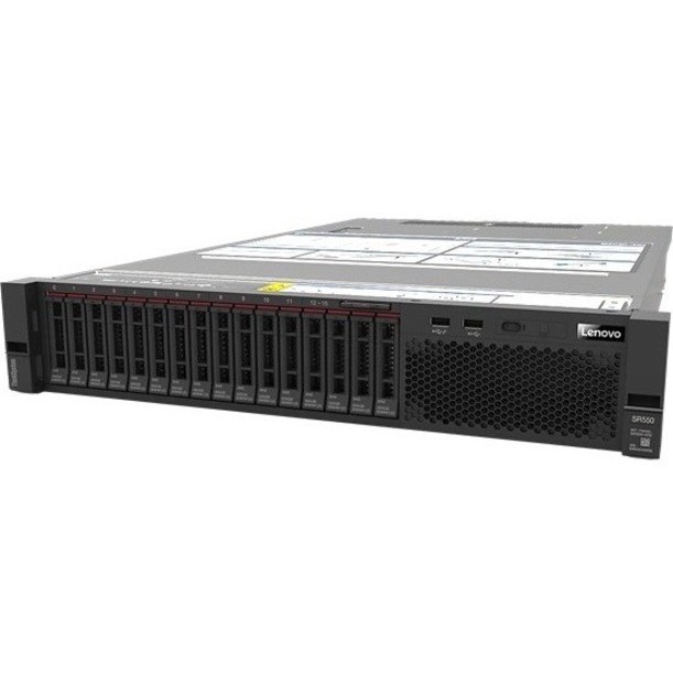 Lenovo ThinkSystem SR550 7X041003AU 2U Rack Server - 1 Xeon Bronze 3104 1.70 GHz - 16 GB RAM - 12Gb/s SAS, Serial ATA/600 Controller