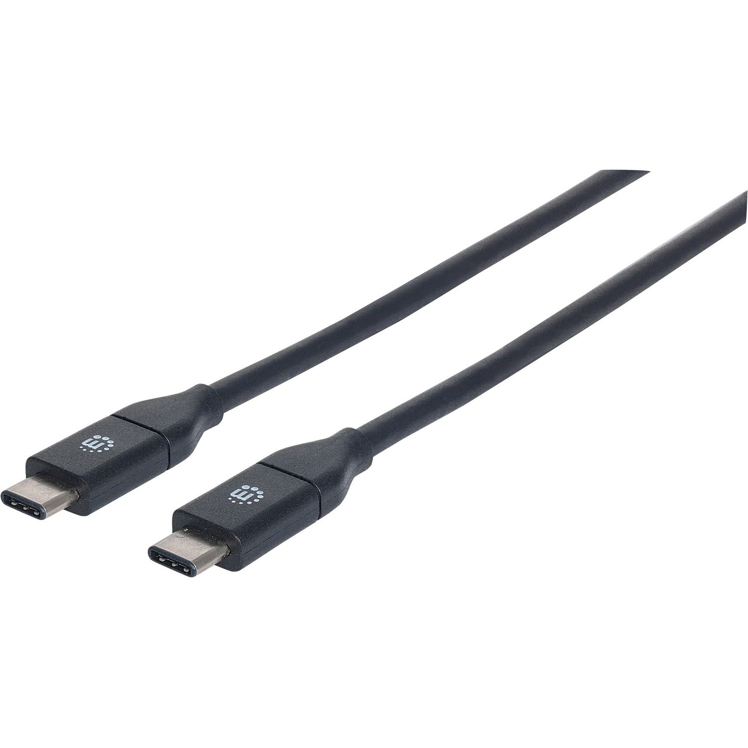 Manhattan SuperSpeed+ USB 3.1 Gen2 type-C Male to Type-C Male Device Cable, 10 Gbps, 3 ft, Black