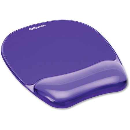 Fellowes® Crystals™ Gel Mouse Pad with Wrist Rest - Purple (91441)