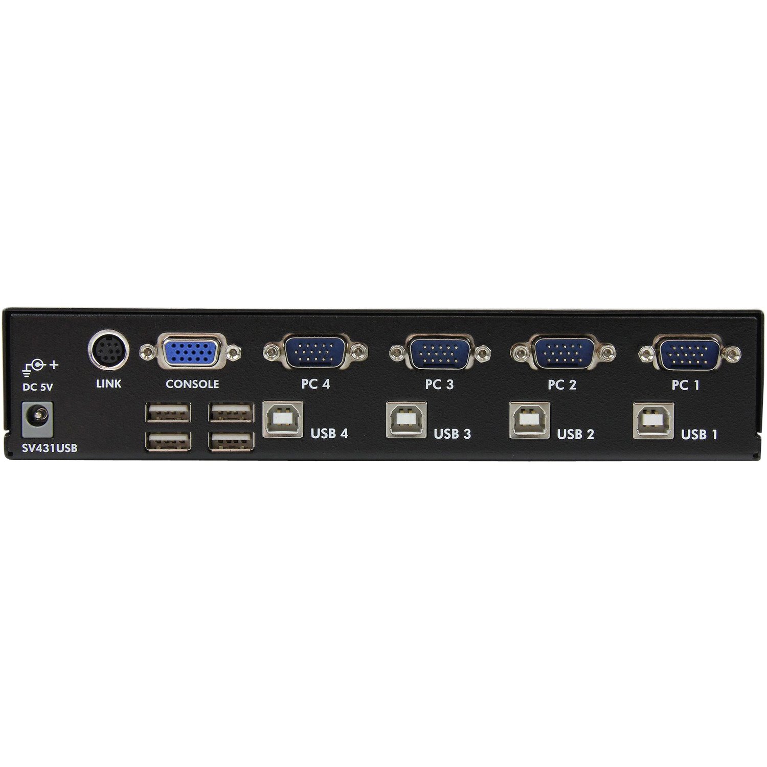 StarTech.com 4 Port Professional VGA USB KVM Switch with Hub