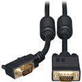 Eaton Tripp Lite Series VGA High-Resolution RGB Coaxial Cable (HD15 M/M), Right-Angle Connector, 6 ft. (1.83 m)