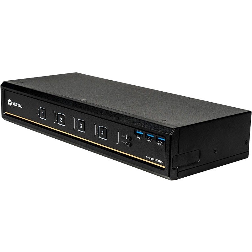 Vertiv Avocent SV340H Desktop KVM Switch | 4 Ports | HDMI | USB | Dual Monitor