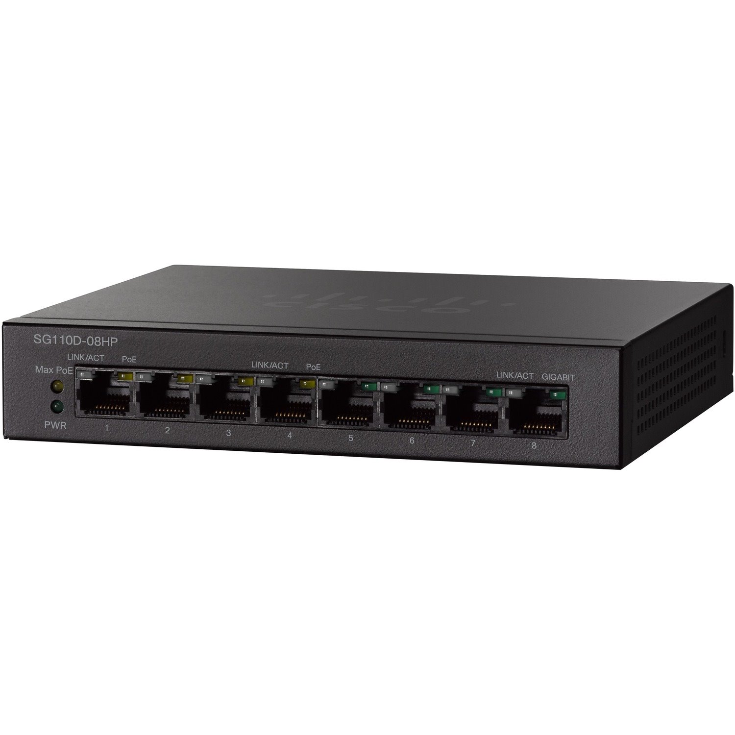 Cisco 110 SG110D-08HP 8 Ports Ethernet Switch - Gigabit Ethernet - 10/100/1000Base-TX