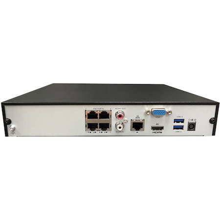 Gyration 4-Channel Network Video Recorder With PoE, TAA-Compliant