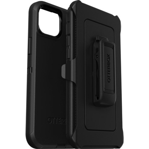 OtterBox Defender Rugged Carrying Case (Holster) Apple iPhone 14 Plus Smartphone - Black