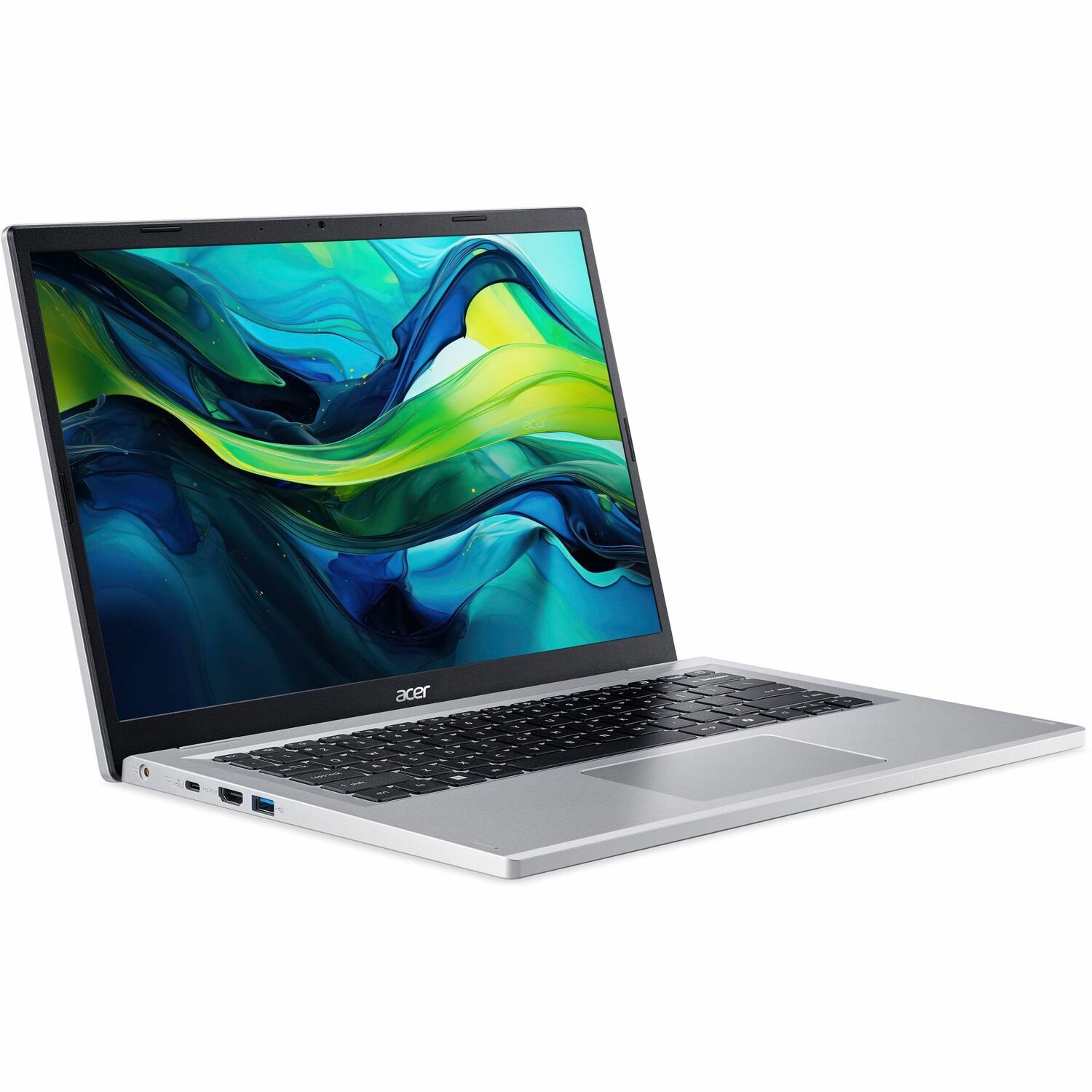 Acer Aspire Go 14 AG14-21P AG14-21P-R95Q 35.6 cm (14") Notebook - WUXGA - AMD Ryzen 3 7320U - 8 GB - 256 GB SSD - English (UK) Keyboard - Silver