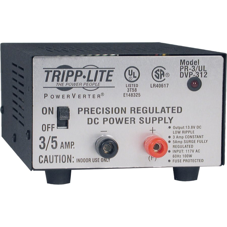 Tripp Lite by Eaton 3-Amp UL Certified DC Power Supply - Precision Regulated AC-to-DC Conversion