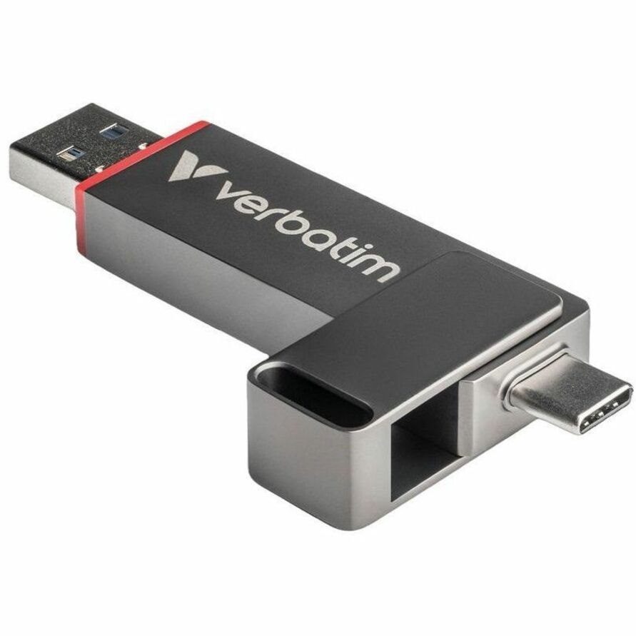 Verbatim Dual QuickStick USB 3.2 (Gen 1) Type A, USB 3.2 (Gen 1) Type C Flash Drive - Grey