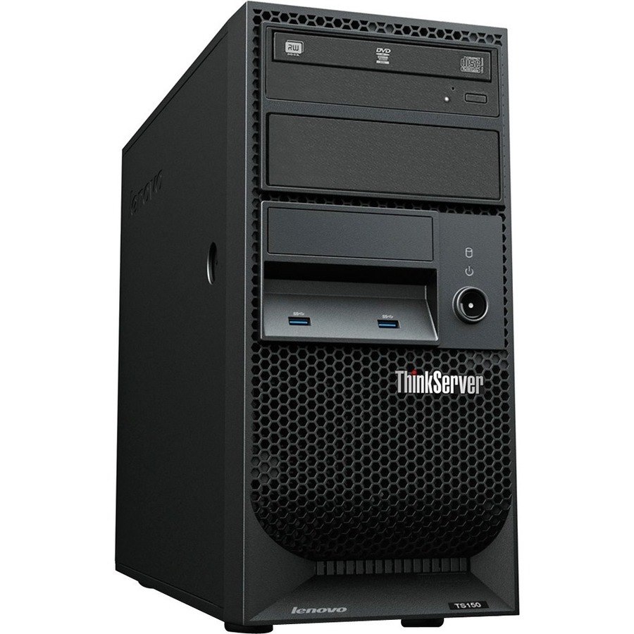Lenovo ThinkServer TS150 70UD000UAZ 4U Tower Server - 1 Xeon E3-1225 v6 3.30 GHz - 8 GB RAM - Serial ATA/600 Controller