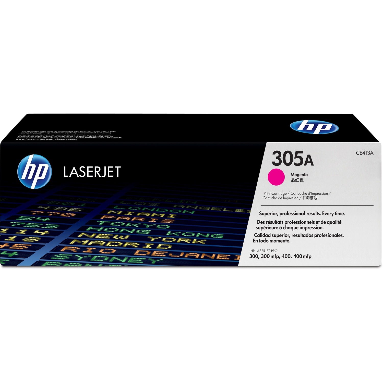 HP 305A (CE413AG) Original Laser Toner Cartridge - Single Pack - Magenta - 1 Each