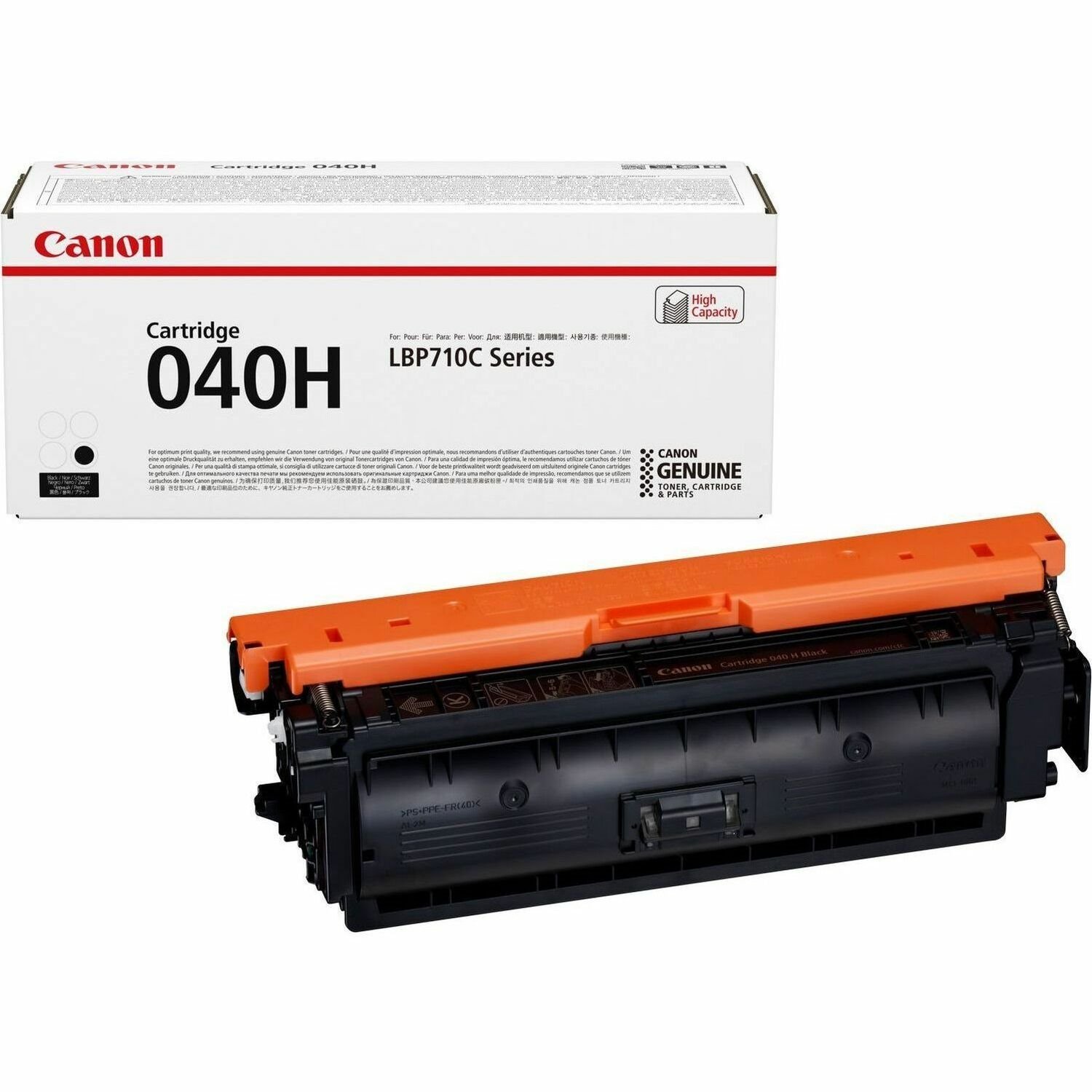 Canon CRG-040HBLK Original High Yield Laser Toner Cartridge - Black Pack