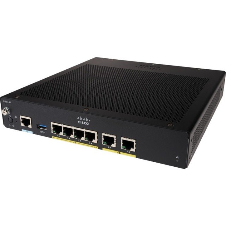 Cisco C921-4PLTEAS 1 SIM Ethernet, Cellular Modem/Wireless Router - Refurbished