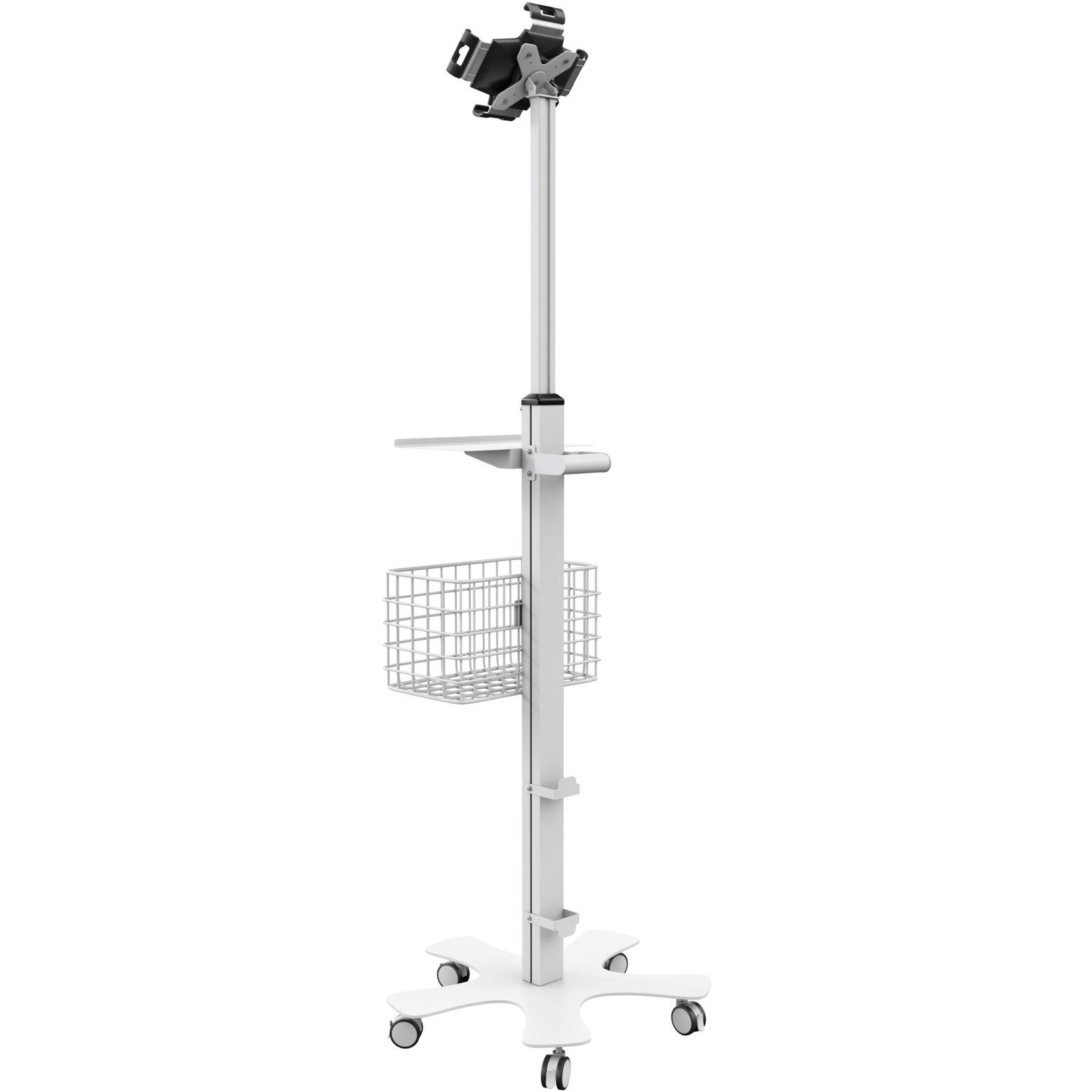 CTA Digital Medical Mobile Floor Stand with VESA Tablet Security Holder