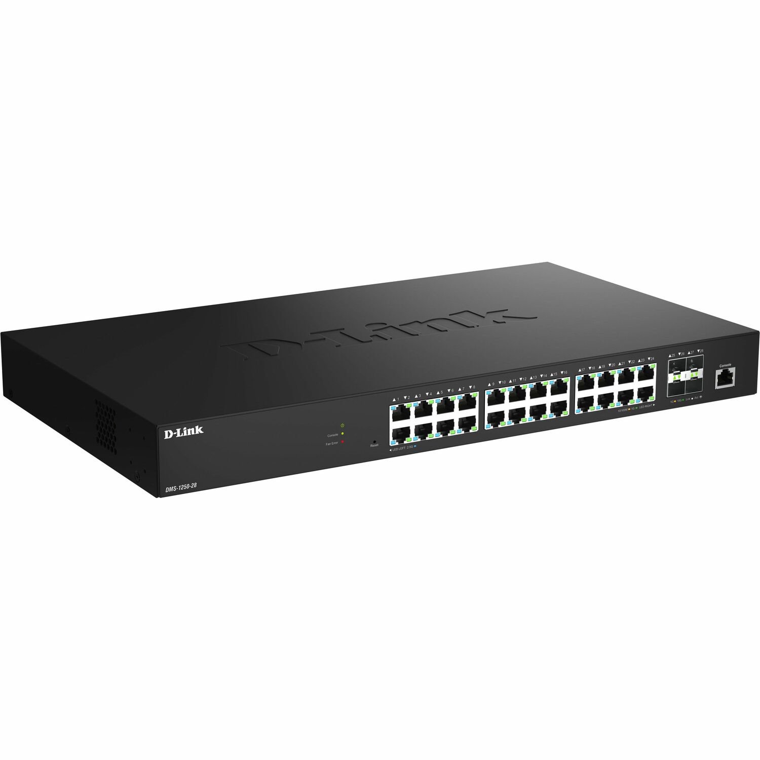 D-Link DMS-1250 DMS-1250-28 24 Ports Manageable Ethernet Switch - 2.5 Gigabit Ethernet, 10 Gigabit Ethernet - 2.5GBase-T, 10GBase-X