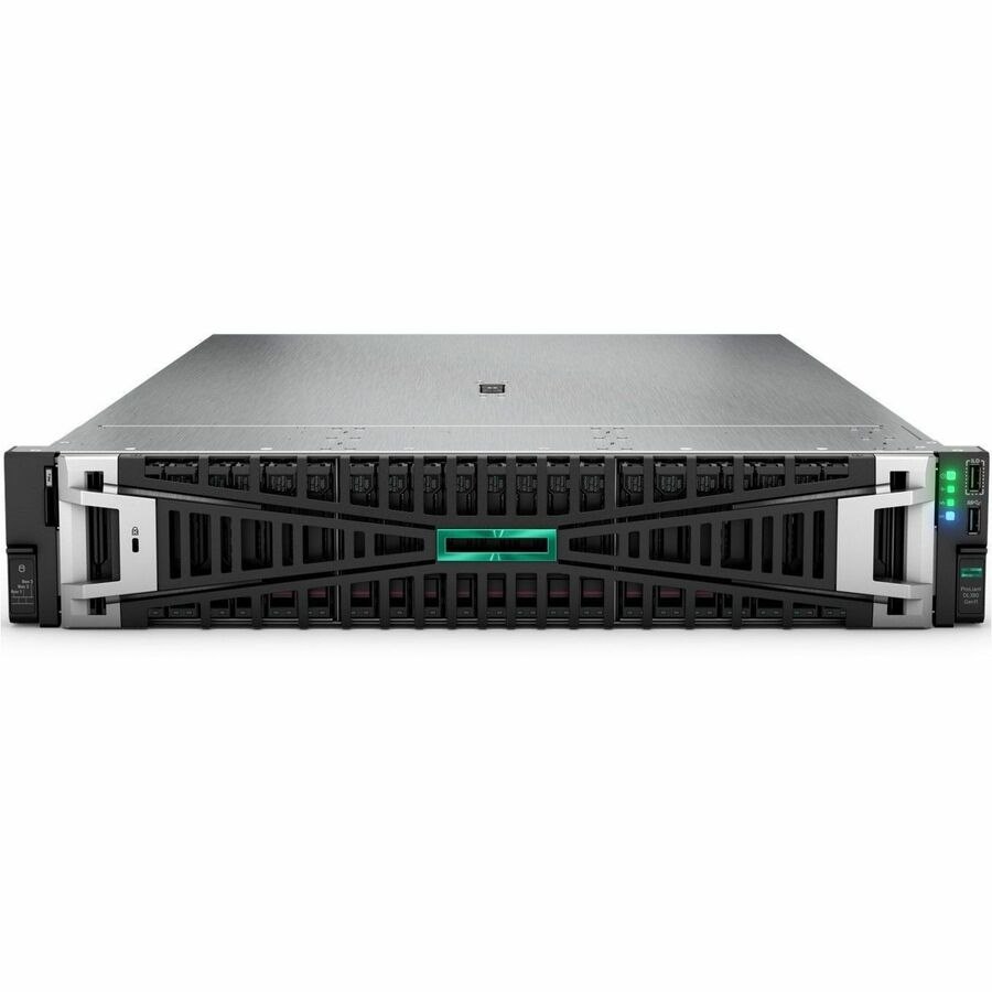 HPE ProLiant DL380 G11 2U Rack Server - 1 x Intel Xeon Gold 6530 2.10 GHz - 64 GB RAM - 1.92 TB SSD - (2 x 960GB) SSD Configuration - 12Gb/s SAS, Serial ATA/600, NVMe Controller