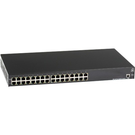 Black Box 802.3af PoE Gigabit Injector, 16-Port