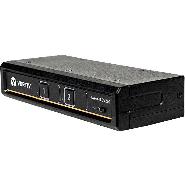 Vertiv Avocent SV220 Desktop KVM Switch | 2 Ports | DVI-I | USB | Single Monitor