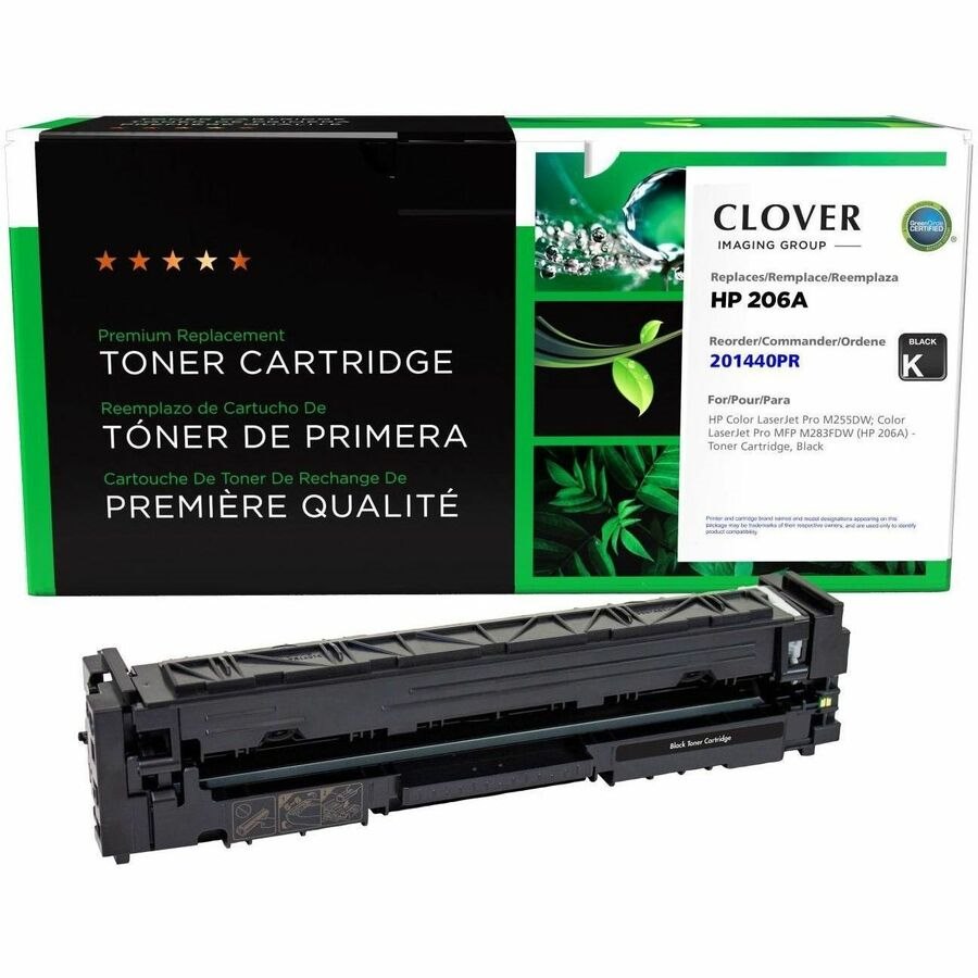 Clover Imaging Remanufactured Black Toner Cartridge (Reused OEM Chip) for HP 206A (W2110A)