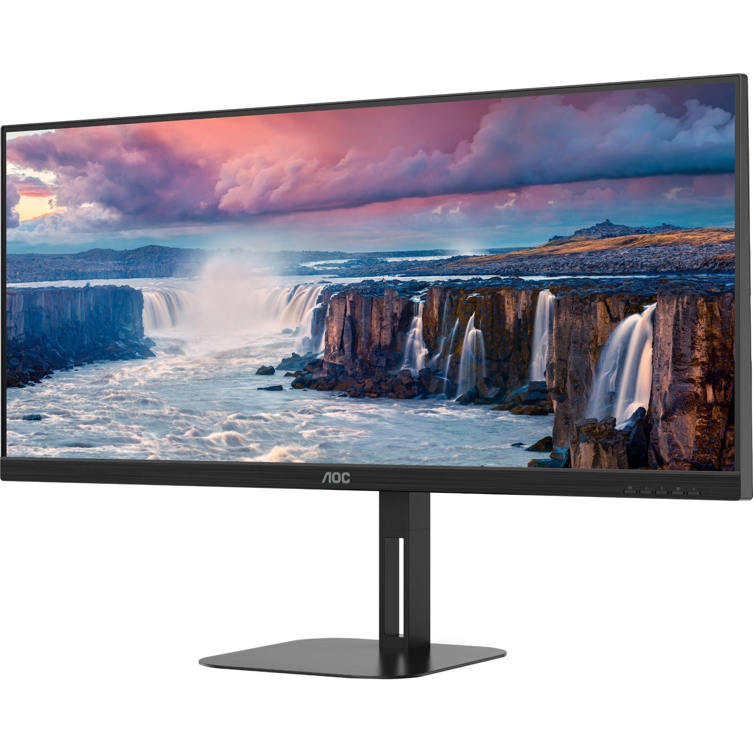 AOC U34V5C/BK 34" Class WQHD Gaming LCD Monitor - 21:9 - Matte Black