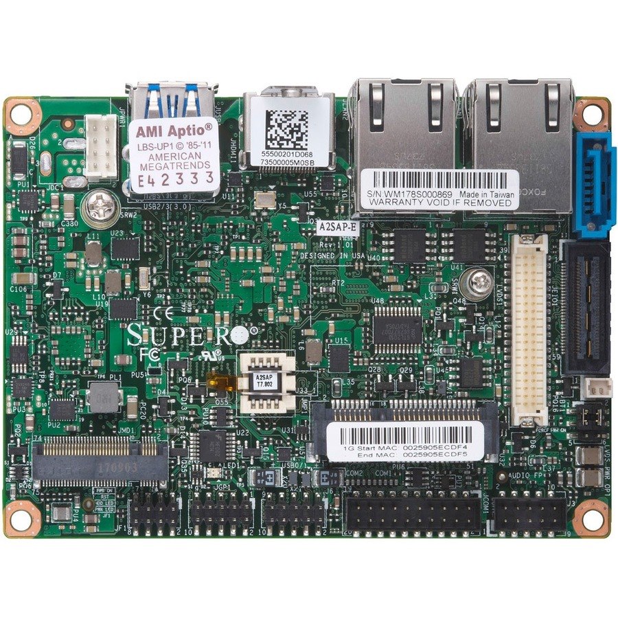Supermicro A2SAP-L Server Motherboard - Intel Chipset - Socket BGA-1296 - Pico ITX