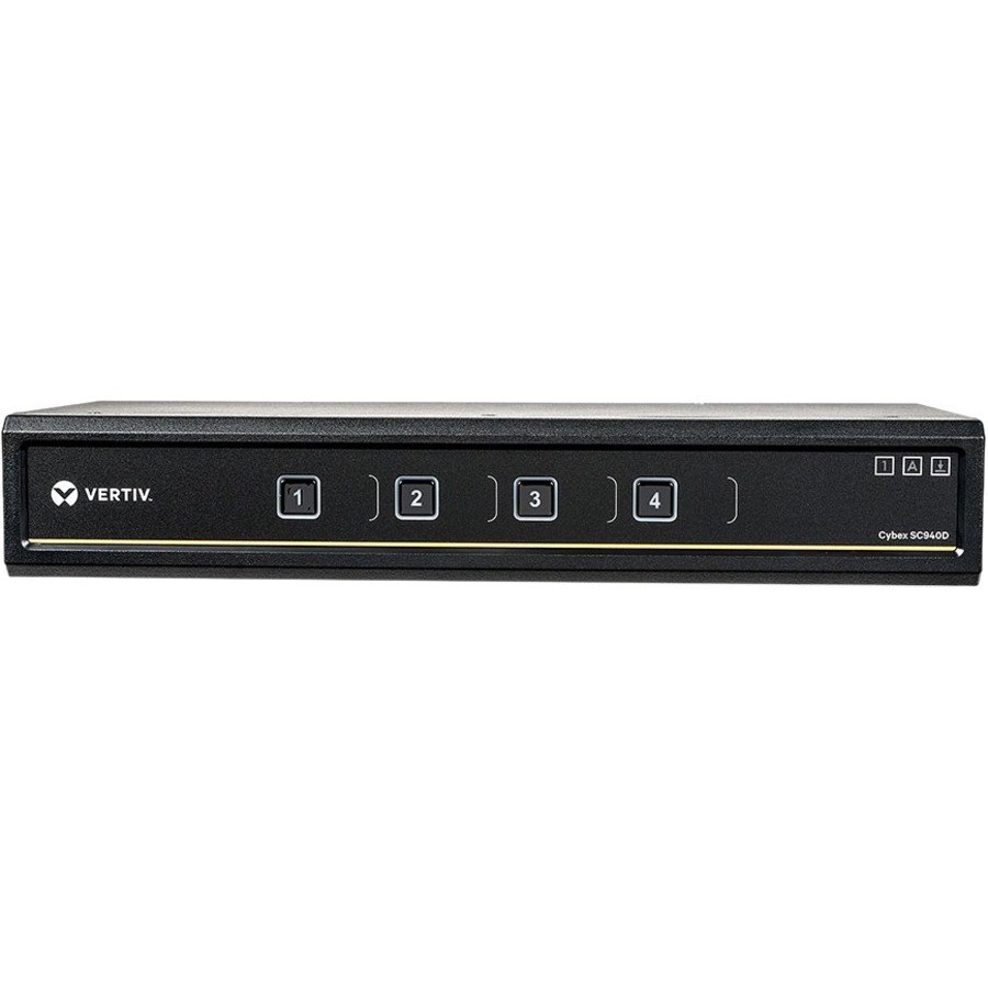 Vertiv Cybex SC940D Secure KVM | Dual Head | 4 Port | DP | HDMI | NIAP| 4K | USB