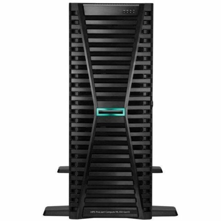 HPE ProLiant Compute ML350 Gen12 4U Tower Server - 1 x Intel Xeon 6505P 2.20 GHz - 32 GB RAM - 960 GB SSD - (2 x 480GB) SSD Configuration - Serial ATA/600, 12Gb/s SAS, NVMe Controller