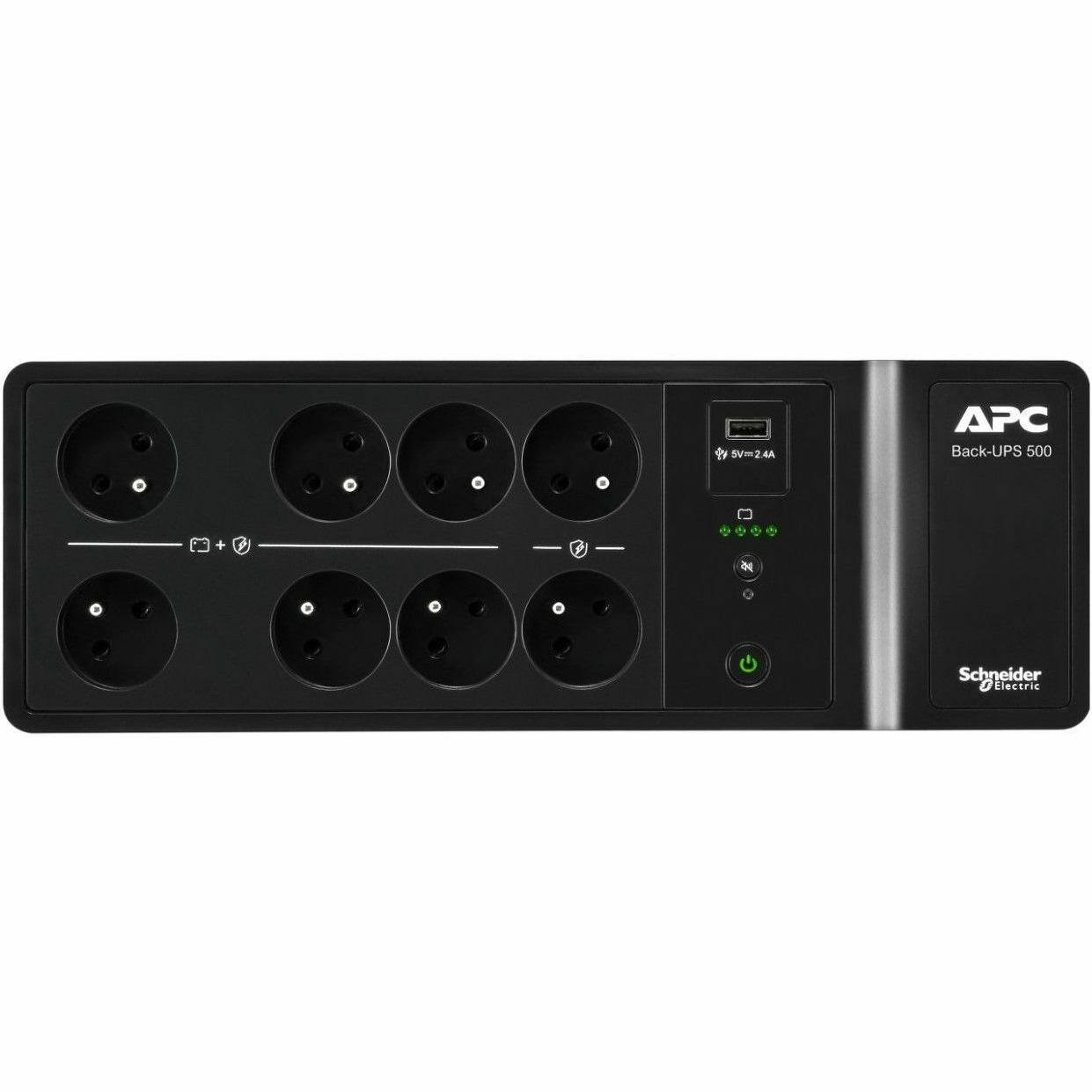 APC by Schneider Electric Back-UPS Standby UPS - 500 VA/300 W