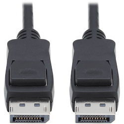 Eaton Tripp Lite Series DisplayPort 1.4 Cable with Latching Connectors, 8K (M/M), Black, 3 ft. (0.9m)