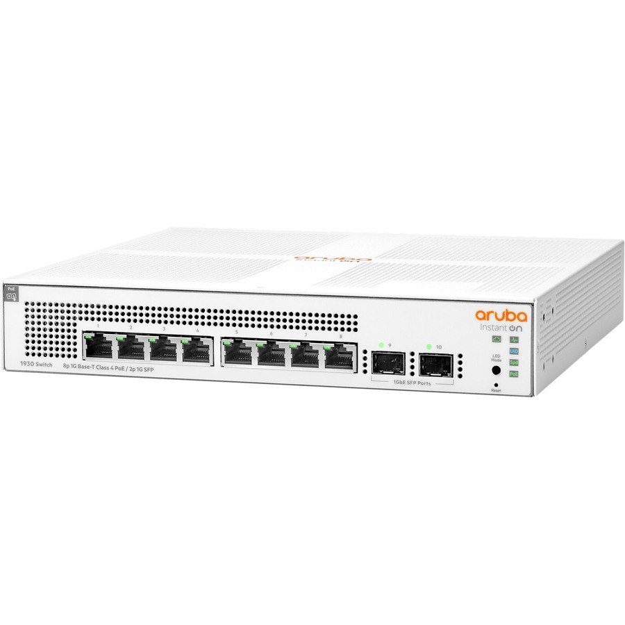 HPE Instant On 1930 8 Ports Manageable Ethernet Switch - Gigabit Ethernet - 10/100/1000Base-T, 1000Base-X