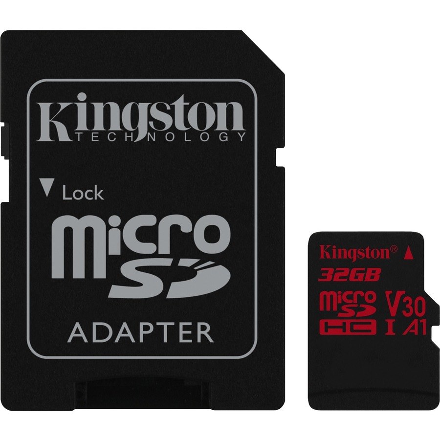 Kingston Canvas React 32 GB Class 10/UHS-I (U3) microSDHC - 1