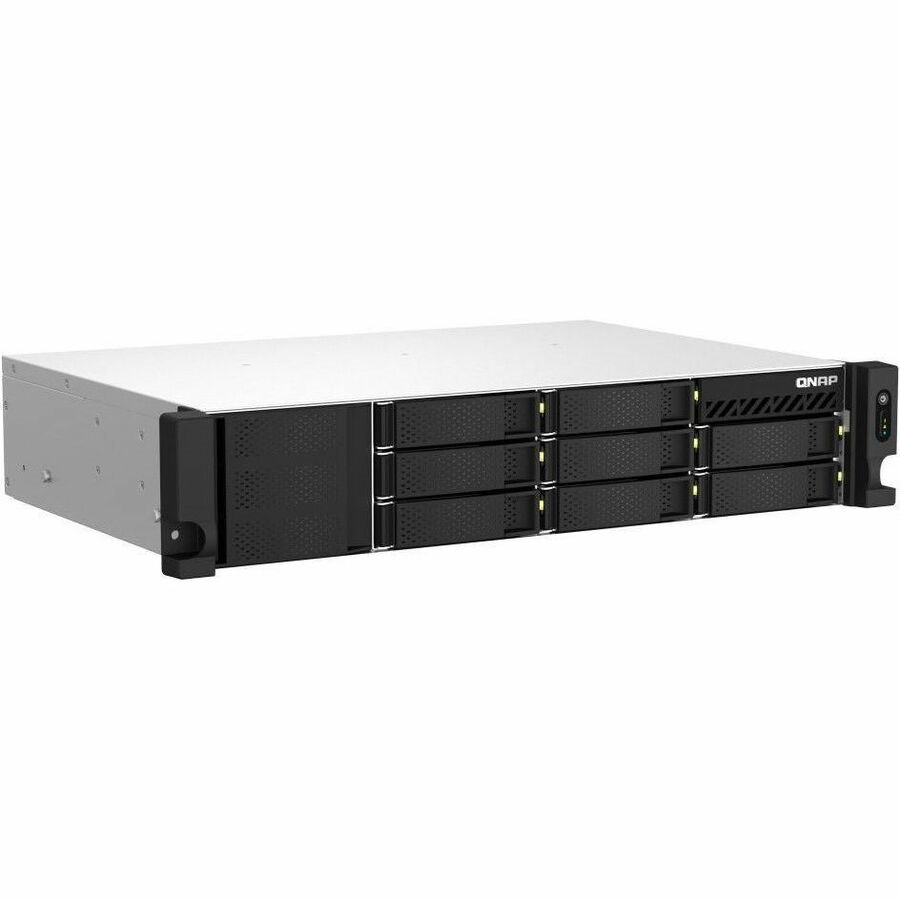 QNAP TS-873AEU-RP-4G 8 x Total Bays SAN/NAS Storage System - 96 TB HDD - 8 x 12TB - 5 GB Flash Memory Capacity - AMD Ryzen V1500B Quad-core (4 Core) 2.20 GHz - 4 GB RAM - DDR4 SDRAM - 2U Rack-mountable