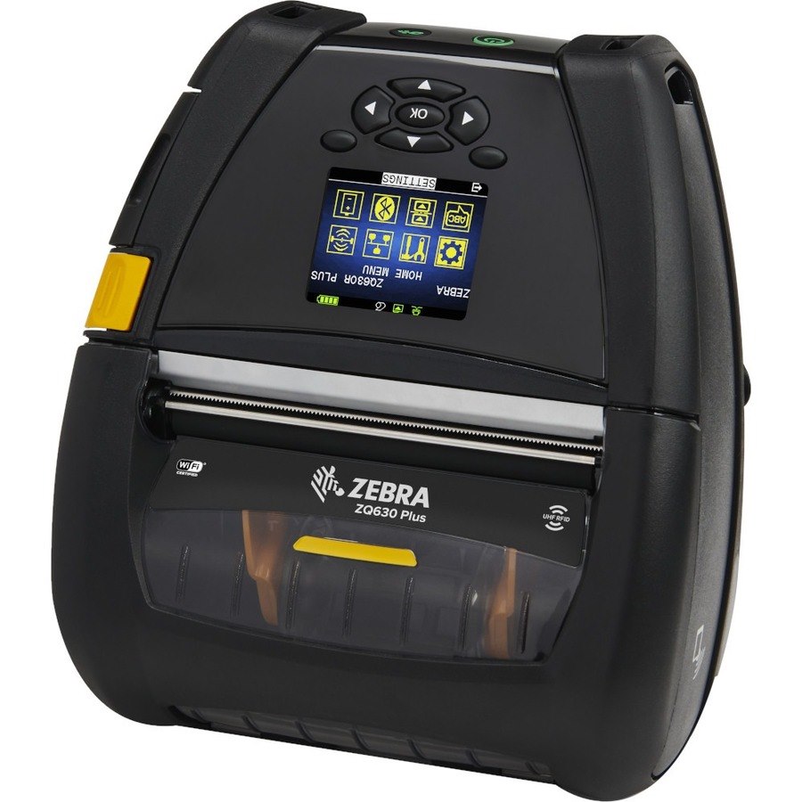 Zebra ZQ630 Plus Desktop, Industrial, Mobile Direct Thermal Printer - Monochrome - Label/Receipt Print - Bluetooth - Near Field Communication (NFC)