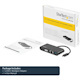 StarTech.com USB C Multiport Adapter - Mini USB-C Dock w/ VGA Video - 60W Power Delivery Passthrough - USB Type-A 5Gbps - Gigabit Ethernet
