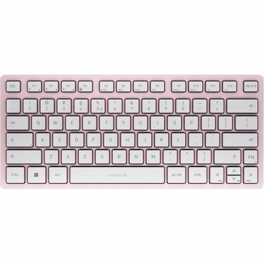 CHERRY KW 7100 Keyboard - Wireless Connectivity - English (US) - QWERTY Layout - Cherry Blossom