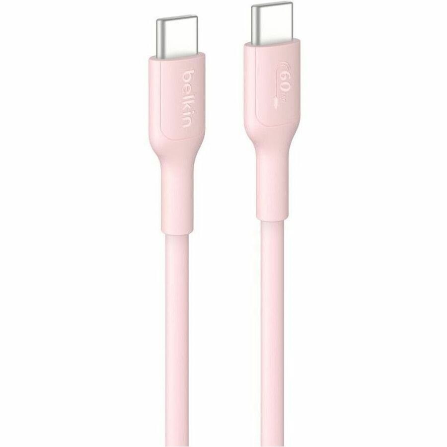 Belkin BoostCharge USB-C to USB-C Cable 60W, 3.3ft/1m, Pink