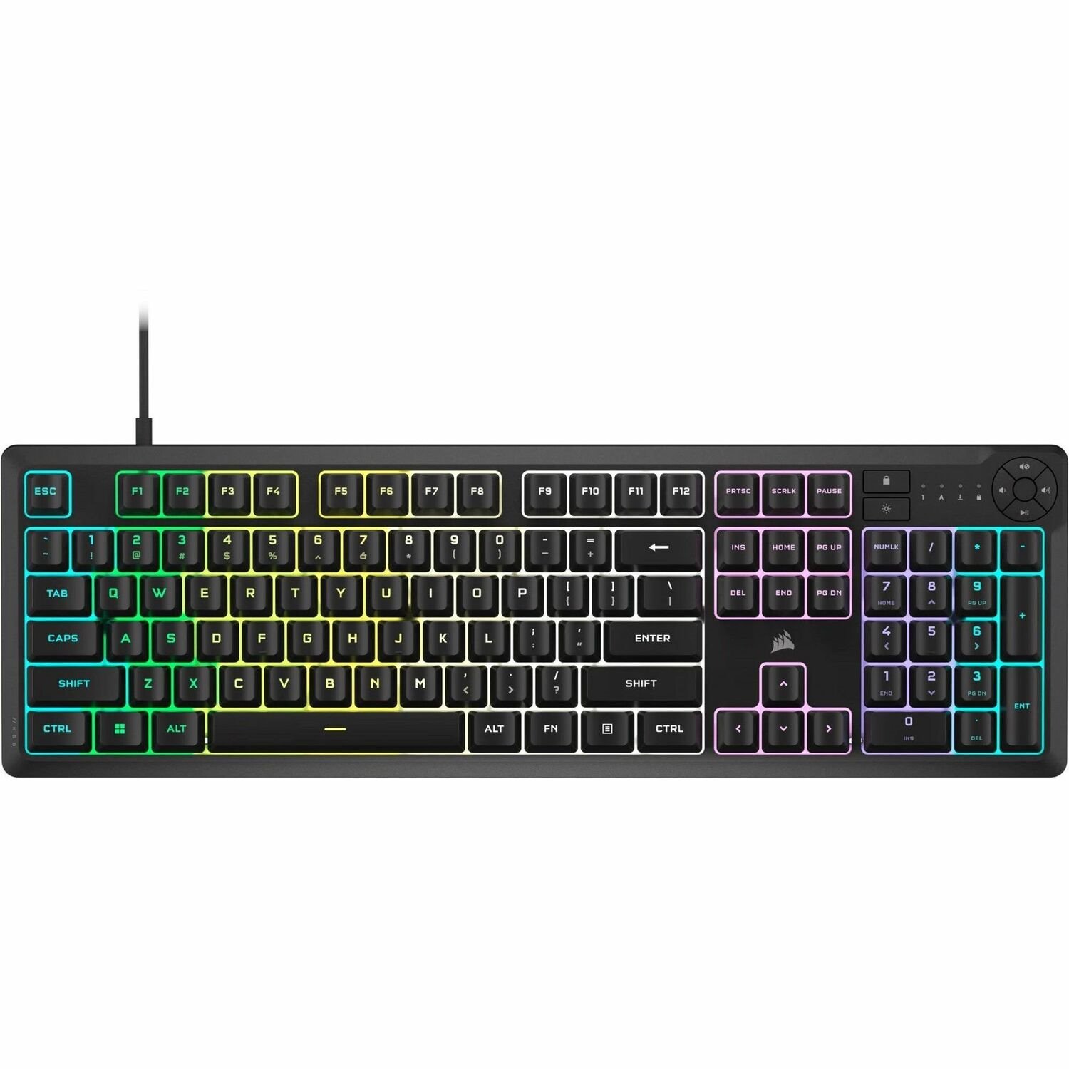 Corsair K55 CORE RGB Gaming Keyboard - Black