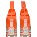 Eaton Tripp Lite Series Cat6 Gigabit Snagless Molded (UTP) Ethernet Cable (RJ45 M/M), PoE, Orange, 2 ft. (0.61 m)