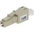 AddOn 2-Pack of 3dB fixed LC Male to LC Female OM3 MMF Simplex Fiber Attenuators