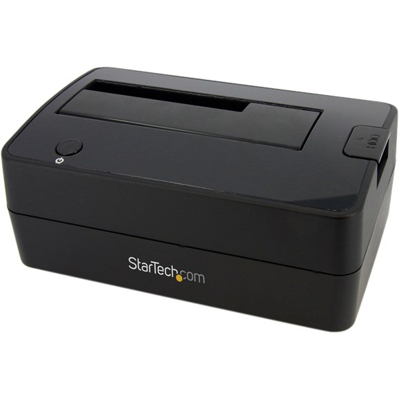 StarTech.com Single Bay USB 3.0 to SATA Hard Drive Docking Station, USB 3.0 (5 Gbps) Hard Drive Dock, External 2.5/3.5" SATA HDD/SSD Dock