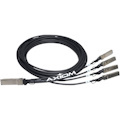 Axiom 40GBASE-CR4 QSFP+ to 4 SFP+ DAC Cable for Alcatel 5m - QSFP-4X10G-C5M
