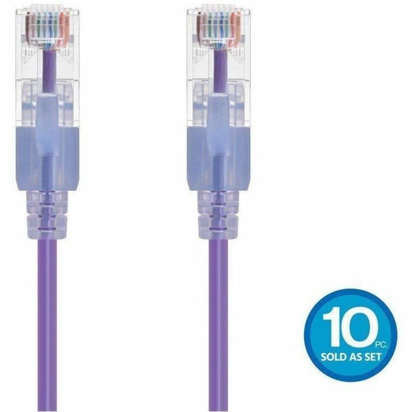 Monoprice Slimrun Cat6a Ethernet Patch Cable-Sna