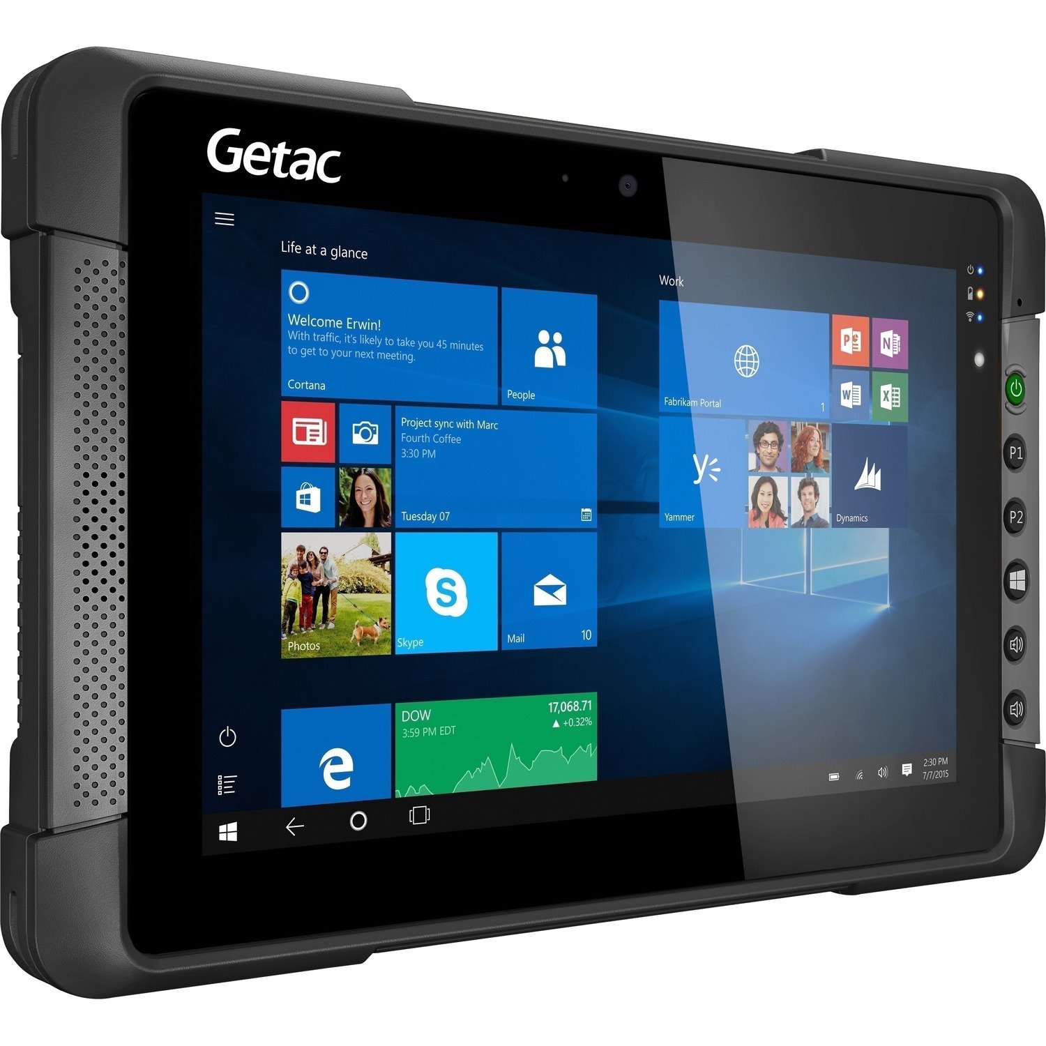 Getac T800G2 - X7-Z8750 8.1in+FHD Cam Emmc PWR