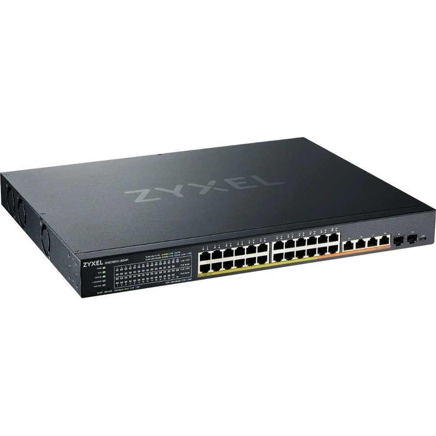 ZYXEL XMG1930-30HP 24-Port 2.5G Multi-Gigabit L3 Smart Nebula Cloud Managed PoE Switch with 2 10G SFP+ Uplinks and 4 10G Ethernet | 28 PoE+ / PoE++ Ports at 700W