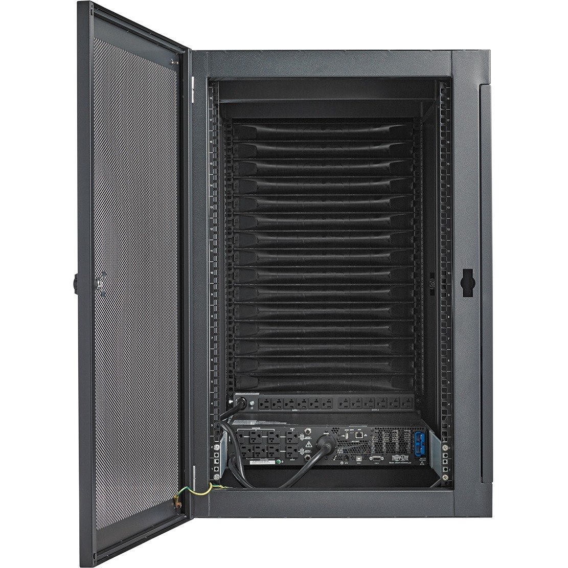 Tripp Lite by Eaton EdgeReady&trade; Micro Data Center - 15U, Heavy-Duty, Wall-Mount, 3 kVA UPS, Network Management and PDU, 120V Kit