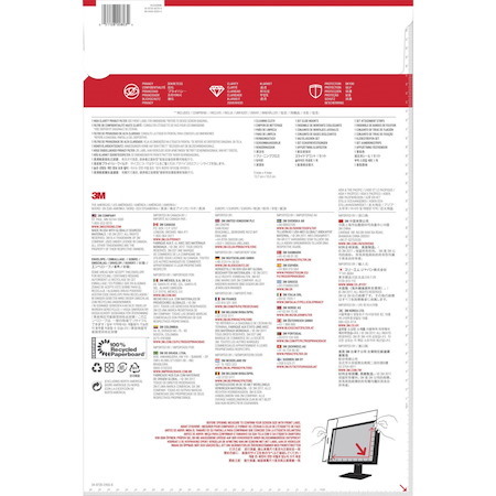 3M™ High Clarity Privacy Filter for 24in Monitor, 16:9, HC240W9B