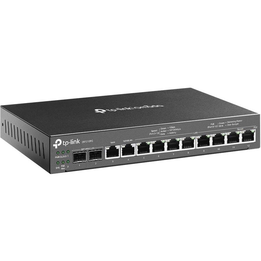 TP-Link ER7212PC - Omada PoE Switch & Controller 3-in-1 Gigabit VPN Router